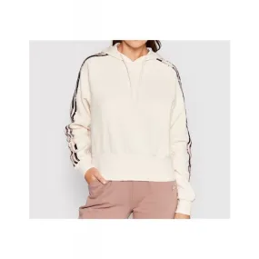 Adidas Felpa Donna Beige Con Cappuccio