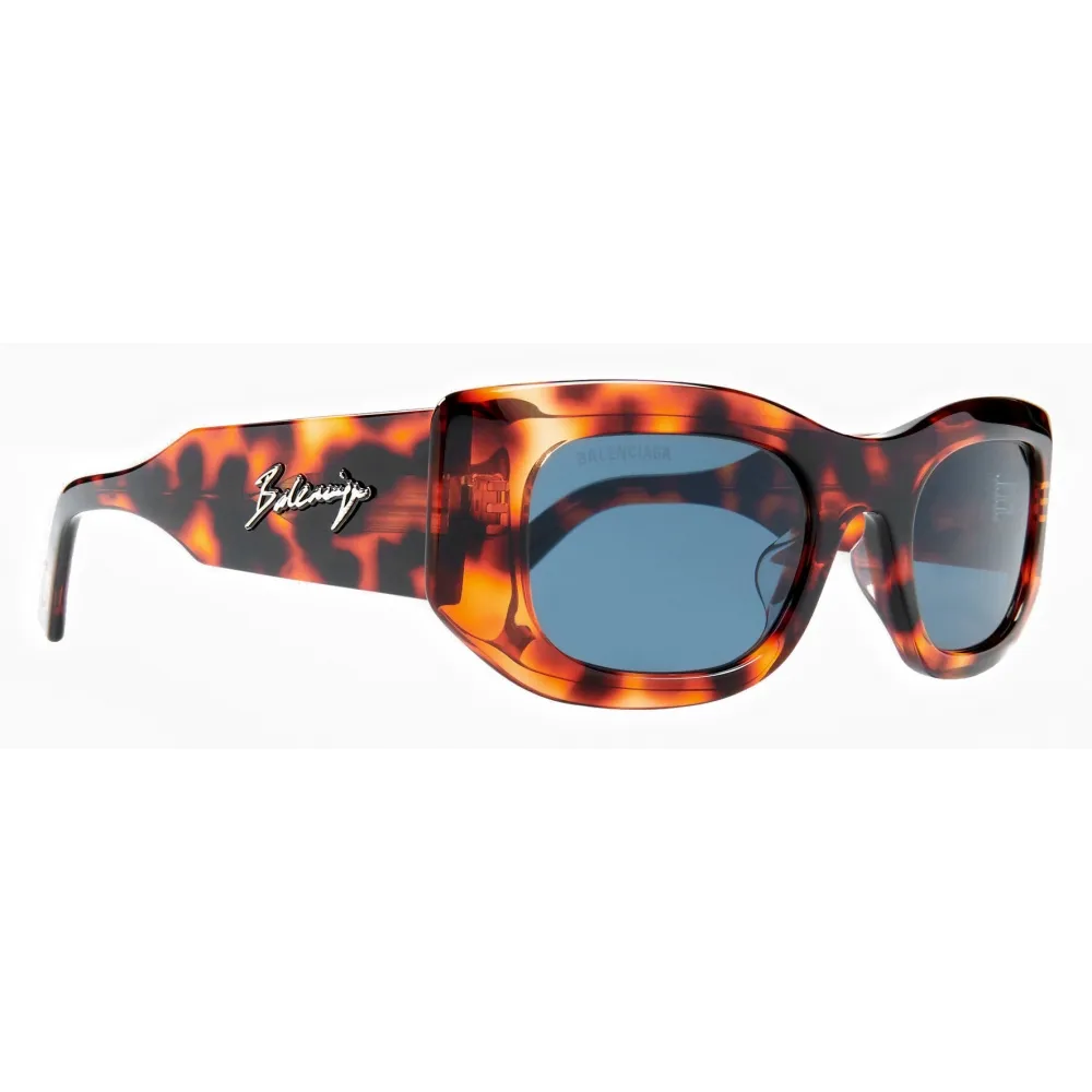 Balenciaga - Occhiali da Sole Blow Rectangle - Havana - Occhiali da Sole - Balenciaga Eyewear