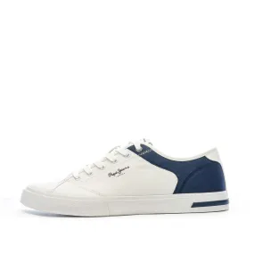Baskets Blanc/Marine Homme Pepe jeans Kenton Road