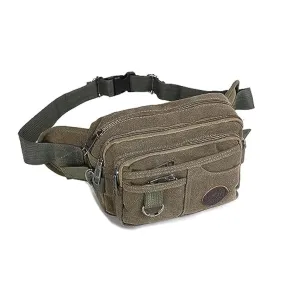 BURLOE Marsupio Uomo Multifunzionale Marsupio Sportivo in Tela con Grande Capacità Sport e Tempo Libero,4 160308509