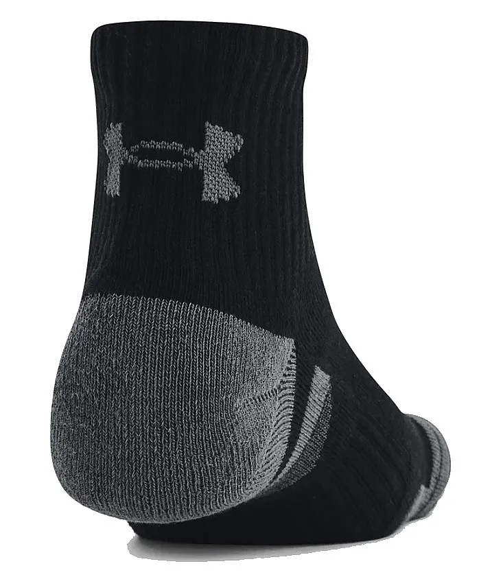 chaussettes Under Armour Performance Cotton 3 Pack - Black/Black