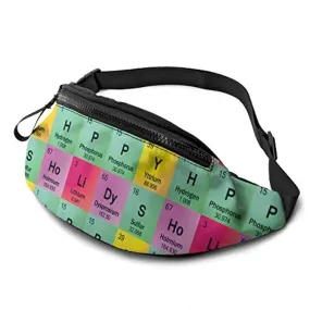 Chemical Funny Elements Marsupio per donna Uomo Marsupio alla moda Marsupio con marsupio con cintura regolabile per viaggi all’a