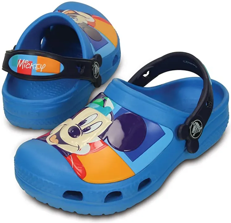 Crocs children's sabot sandal Creative Mickey Jet Set Clog 202693-4DG ocean blue