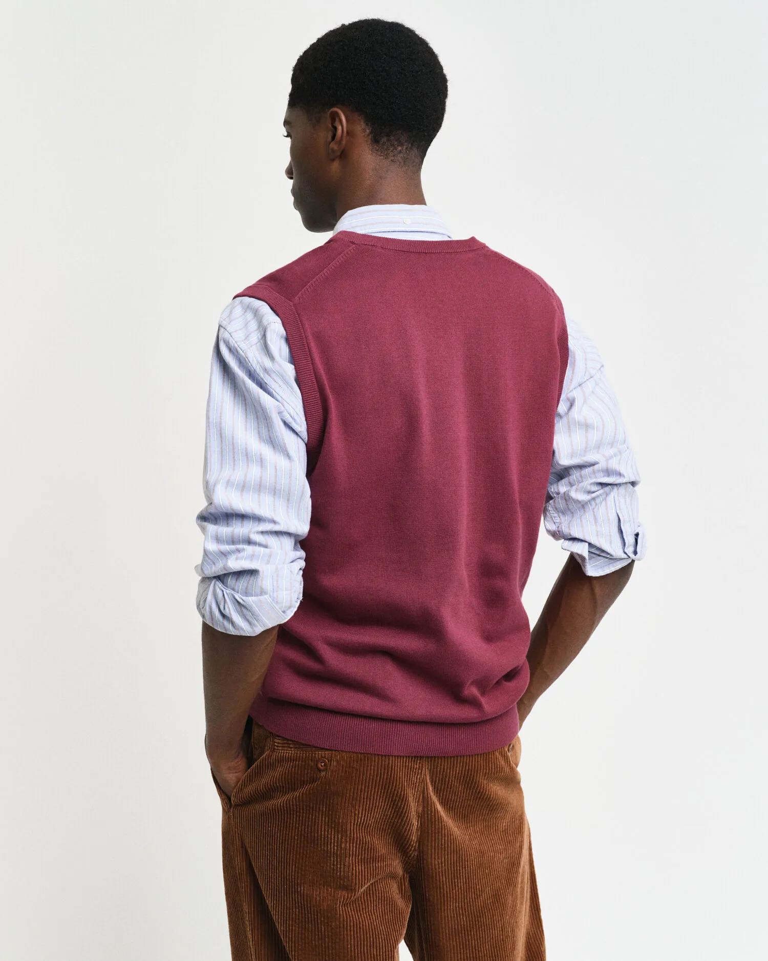 Doudoune sans manches classique en coton