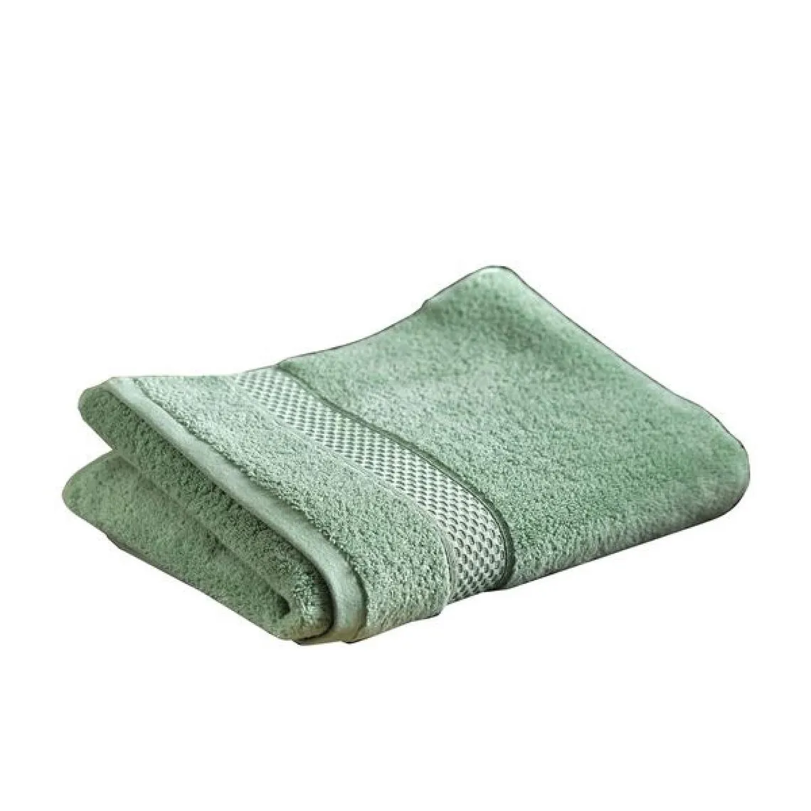 Drap de bain AIRDROP  vert amande en coton | 3 Suisses