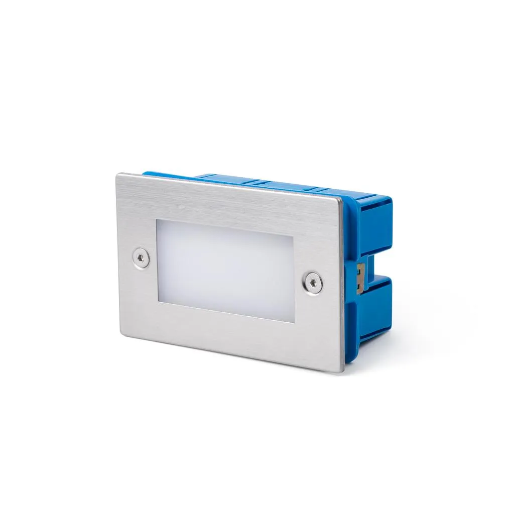 Encastrable extérieur mural Faro Gron Nickel satiné Aluminium