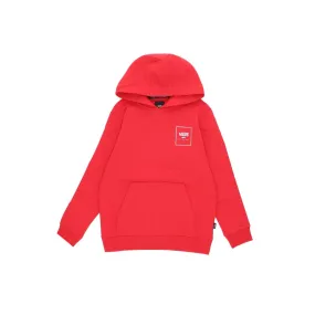 felpa cappuccio ragazzo print box back hoodie TRUE RED