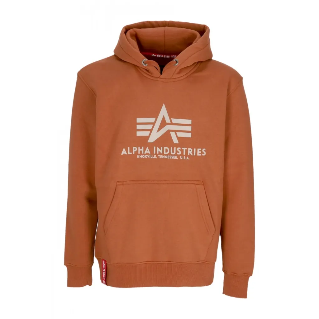 felpa cappuccio uomo basic hoodie HAZEL BROWN