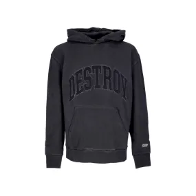 felpa cappuccio uomo destroy rebuild fader hoodie GUN METAL