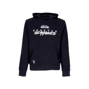 felpa cappuccio uomo nfl script team hoody seasea BLACK/OBSIDIAN BLUE