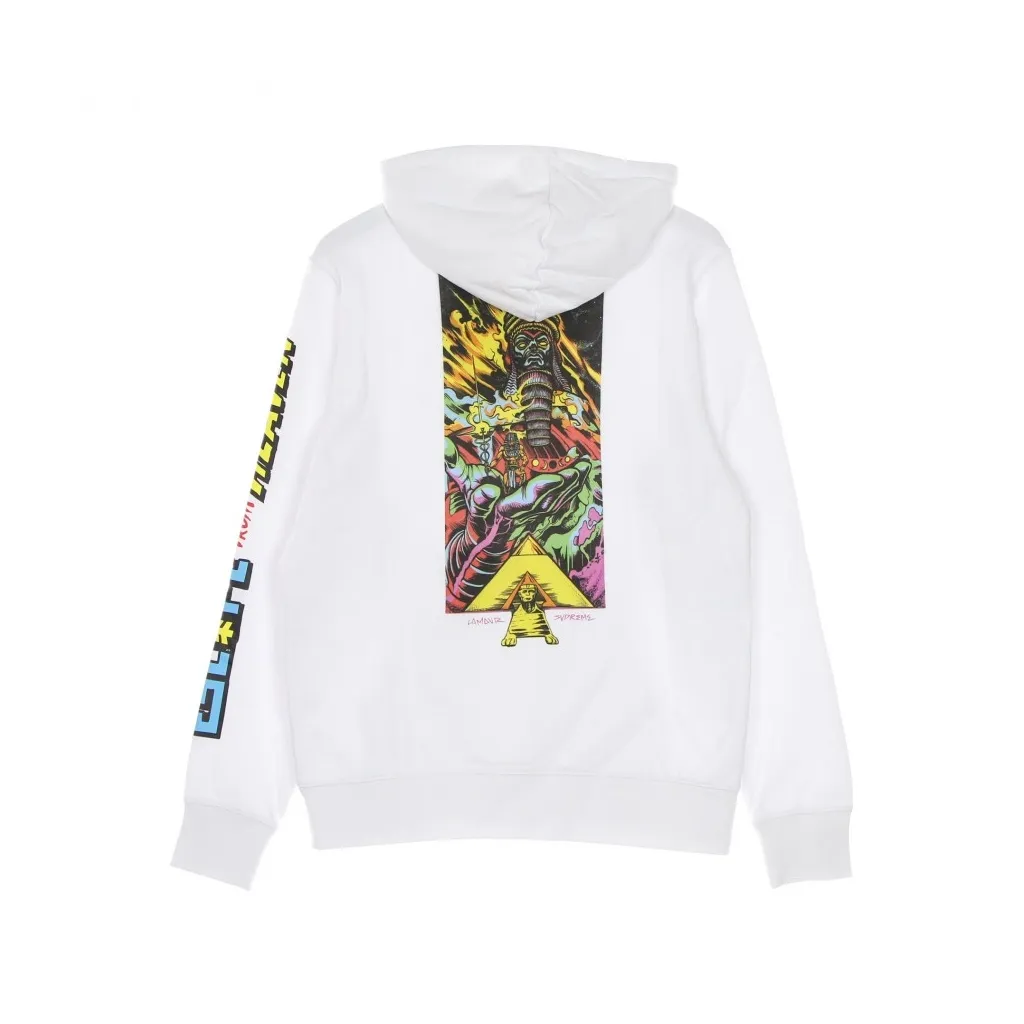 felpa cappuccio uomo reckoning hoodie x lamour supreme OPTIC WHITE