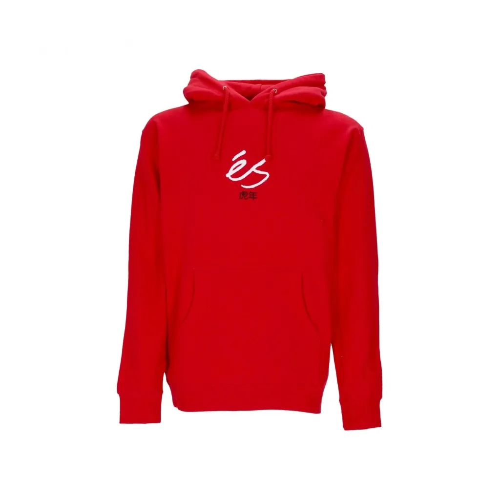 felpa cappuccio uomo tiger block hoodie RED