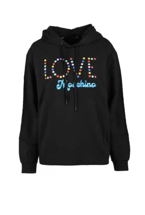 Felpa con cappuccio Love Moschino  Nero