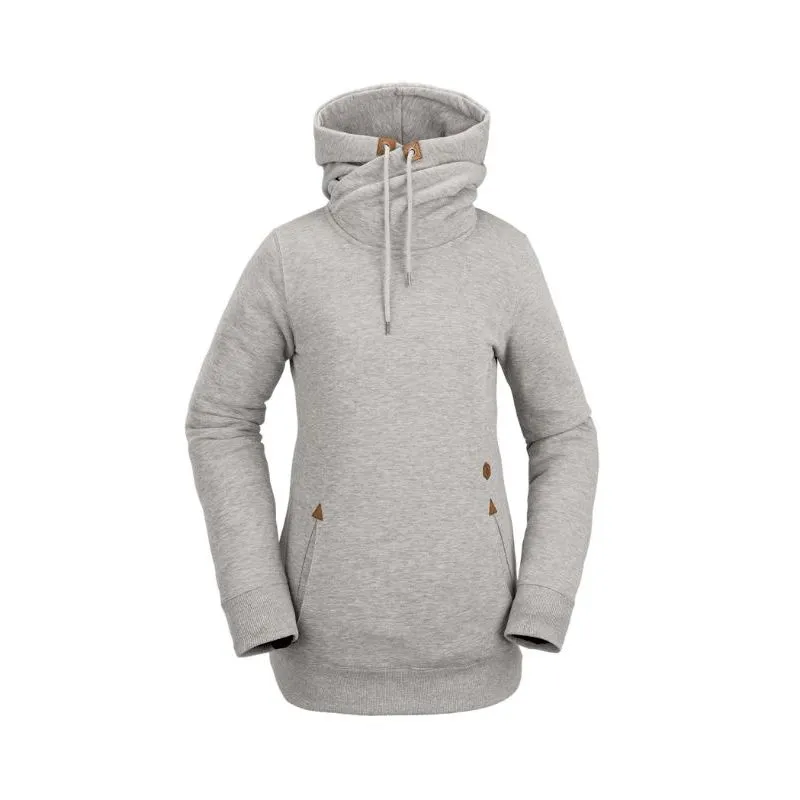 Felpa con cappuccio Volcom Tower P/O fleece (grigio erica) donna