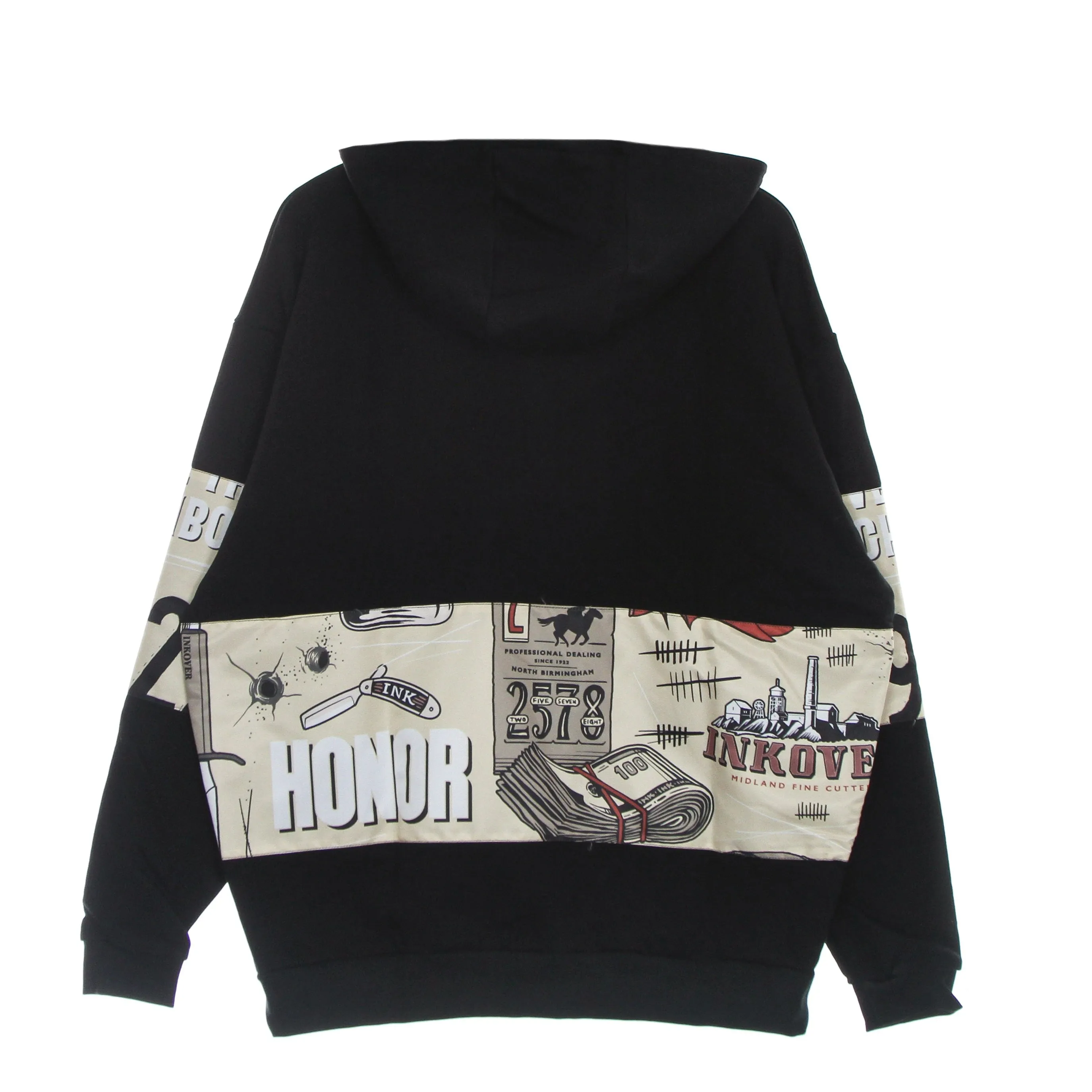 Felpa Leggera Cappuccio Uomo Thomas F1 Black