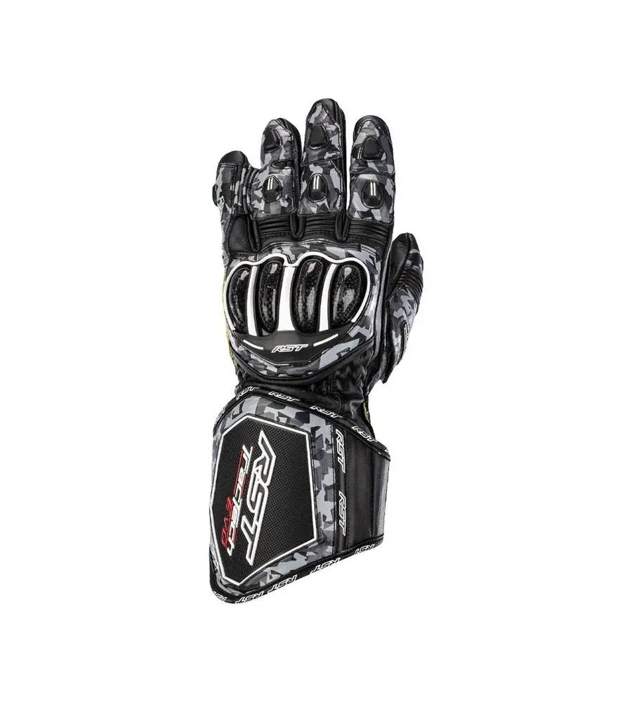Gants RST Tractech Evo 4 cuir gris camo/noir taille S