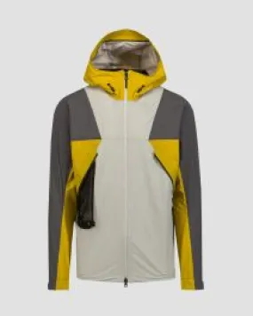 Giacca grigio-gialla da alpinismo da uomo Goldwin PERTEX SHIELD AIR Mountaineering Jacket