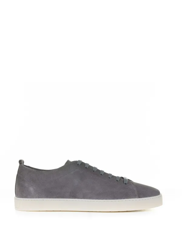 Gray leather sneaker