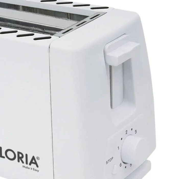 Grille Pain FLORIA 2 Tranches - 600-700W, 7 Niveaux de Brunissage | Kokta Home