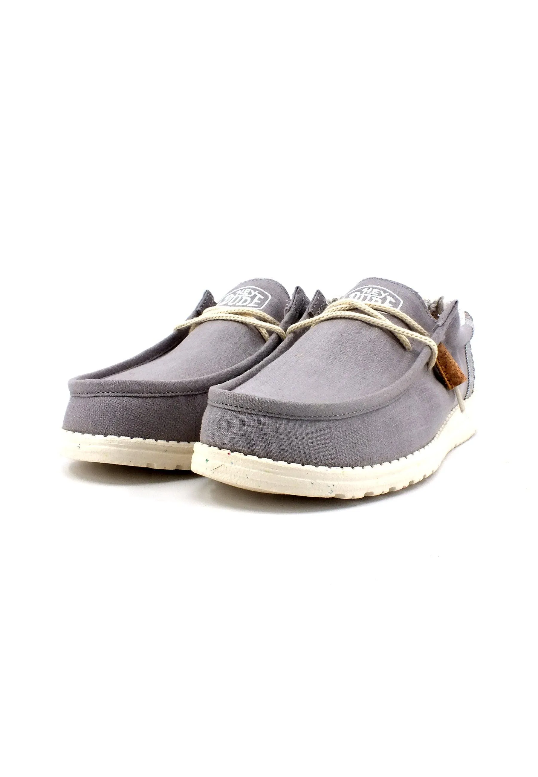 HEY DUDE Wally Break Stitch Sneaker Vela Uomo Grey 40015-030