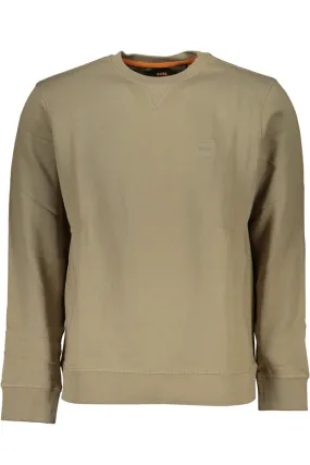 HUGO BOSS FELPA SENZA ZIP UOMO BEIGE