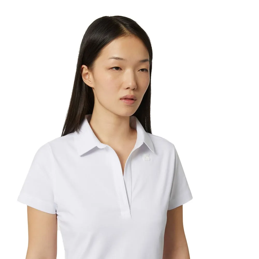 K-Way Polo Maglia Charlette Bianco Donna