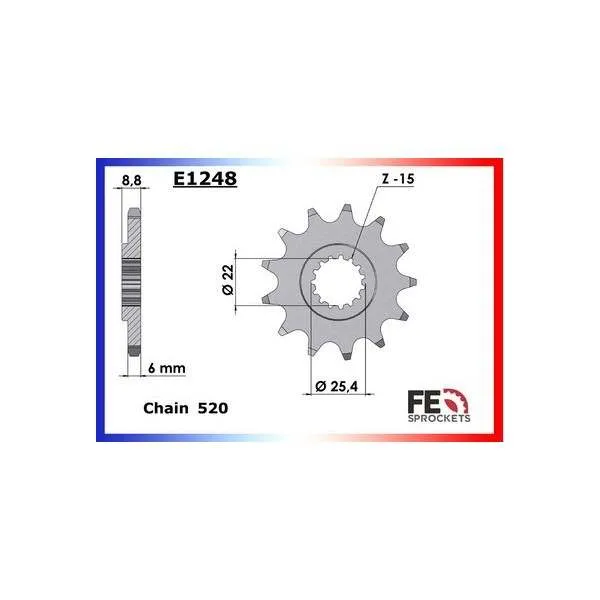 KIT CHAINE FE 300.GS/XC '85/86 13X52 XWUR