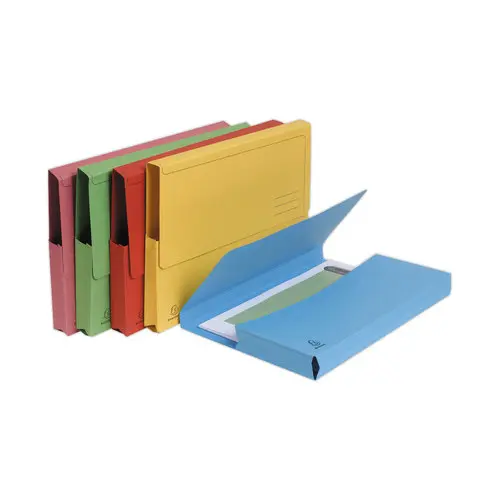 Lot de 10 Pochettes rabat Forever® recyclées A4,couleurs vives assortis