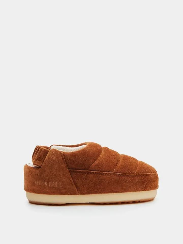 moon boot suede cognac