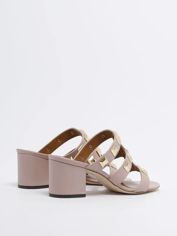 Mules donna Via Roma 15 in pelle Blush