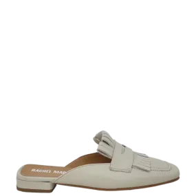 Mules panna a punta quadrata con frange