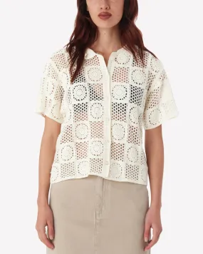 Obey - Agatha Crochet Knit Sweater - Unbleached