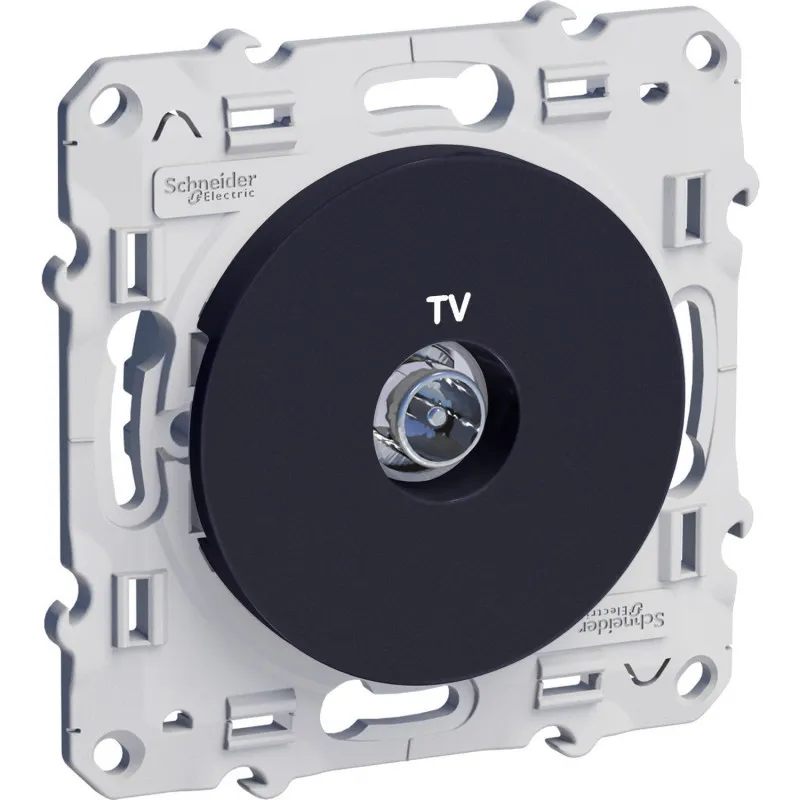 Odace Anthracite, prise télévision simple (S540645-445)