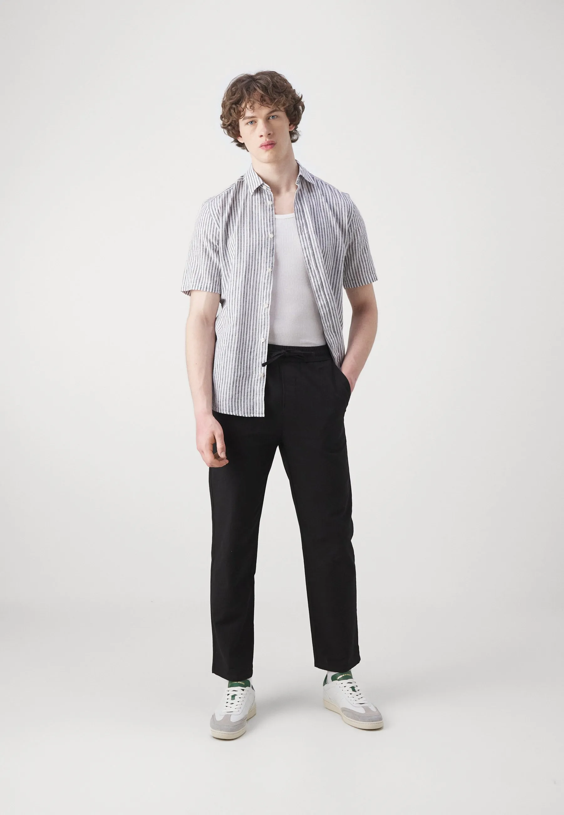 ONSSINUS LINEN MIX LOOSE PANT - Pantaloni