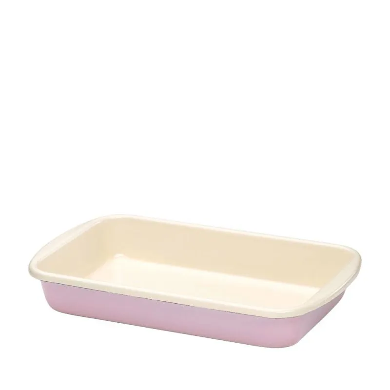 Pack plats de cuisson en acier émaillé rose Riess