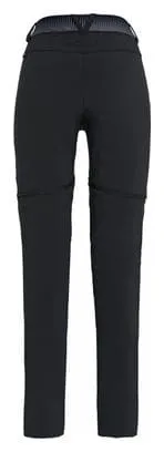 Pantaloni convertibili Salewa Pedroc Durastretch Donna Nero