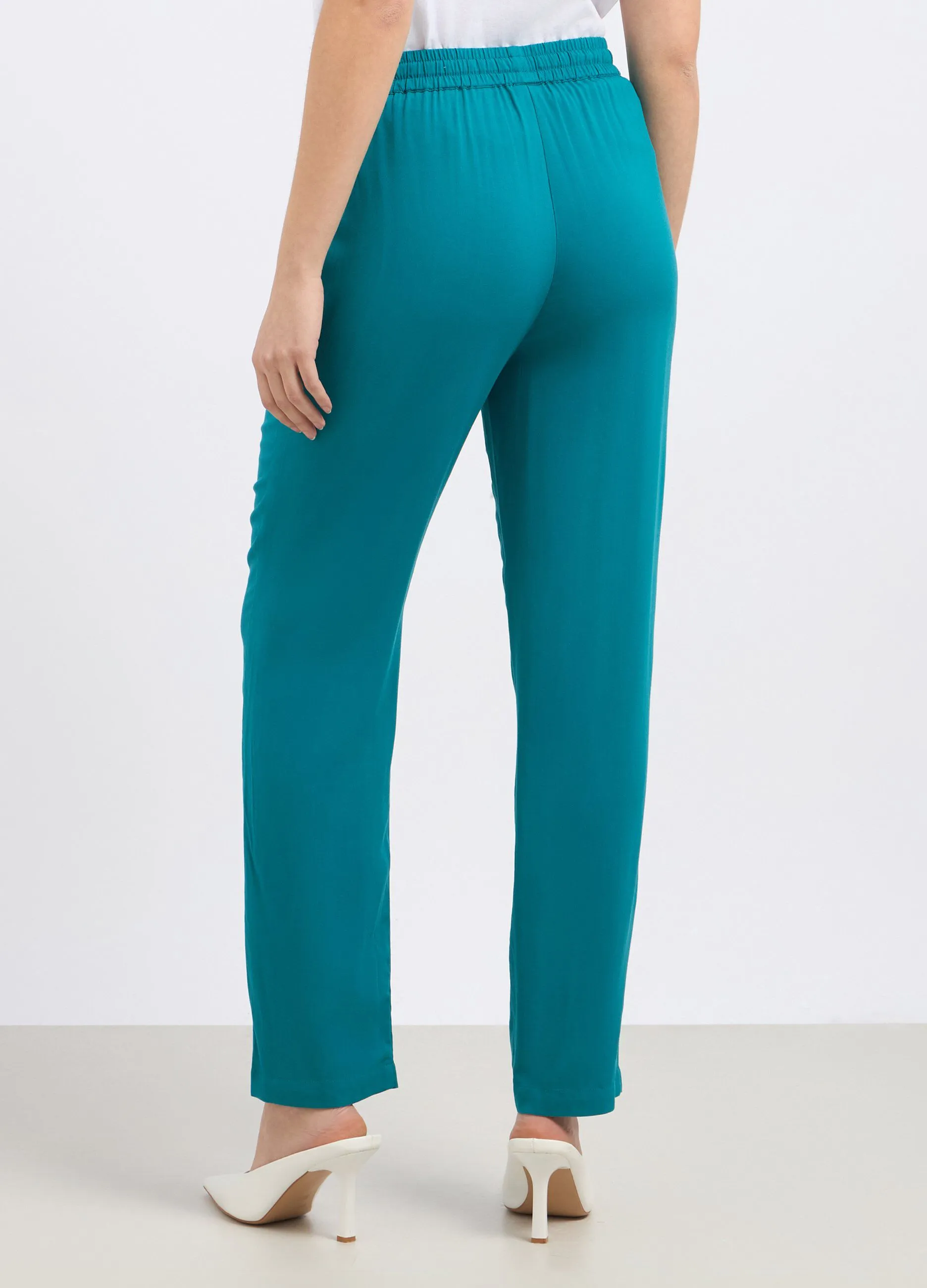 Pantaloni in pura viscosa donna