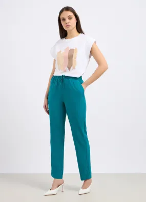 Pantaloni in pura viscosa donna