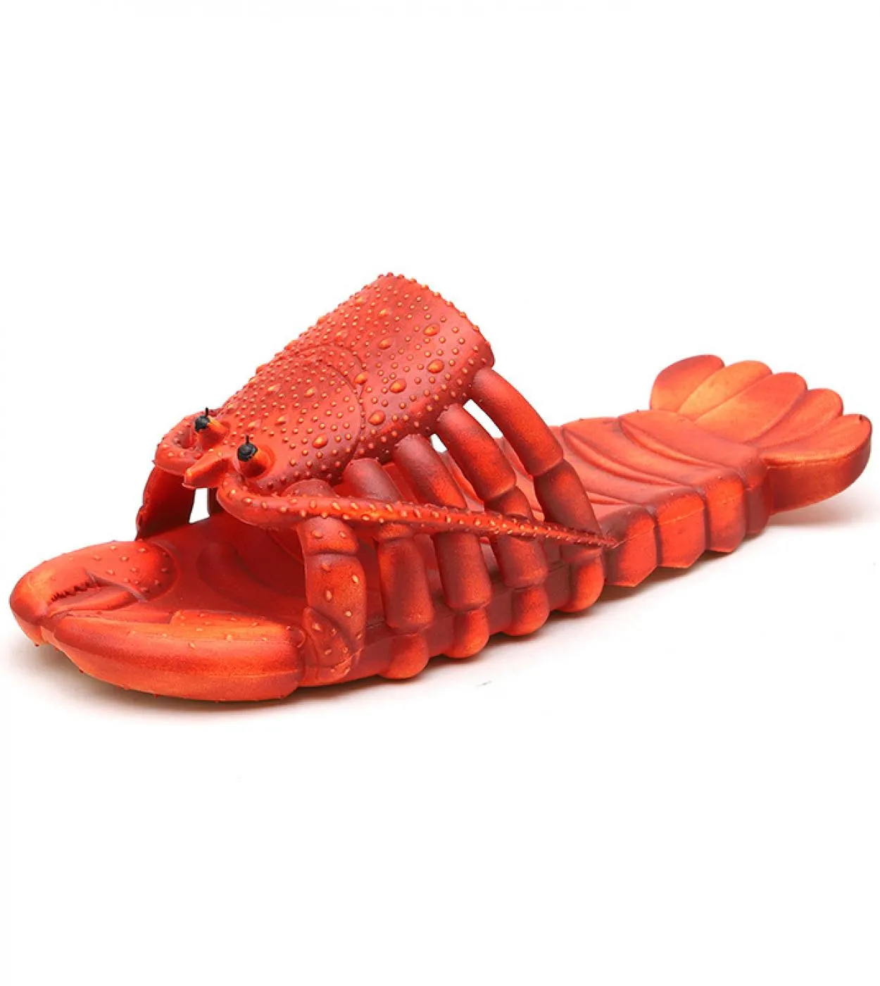 Pantofole di aragosta alla moda Uomo Infradito animali divertenti Scarpe casual da spiaggia carine Uni Pantofole da casa morbide