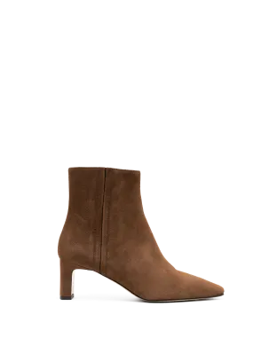 PARALLELE  Bottines en velours elena - Marron