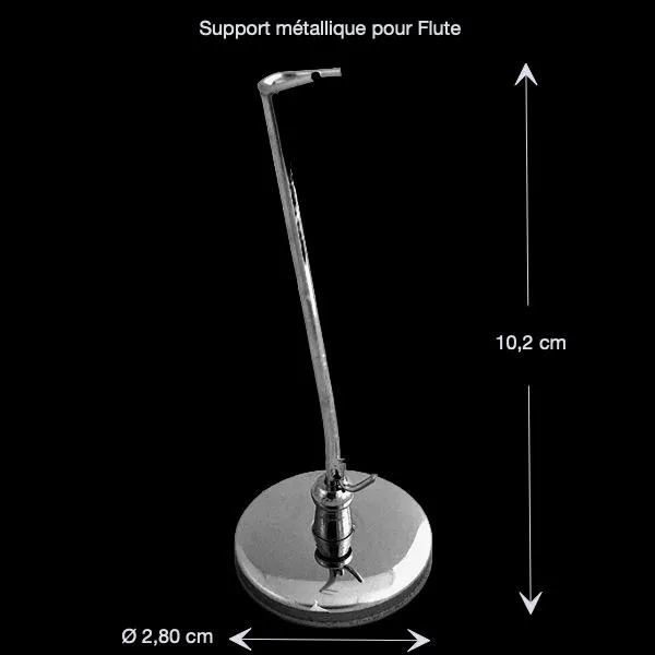 Pied support pour flute miniature 