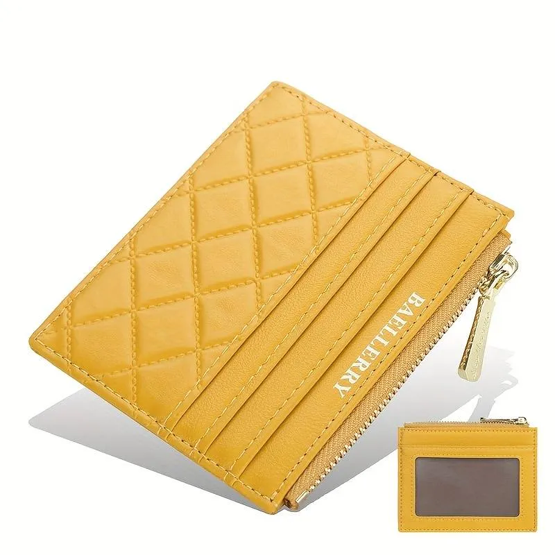 Portefeuille porte-cartes rembourré - Tendance et compact