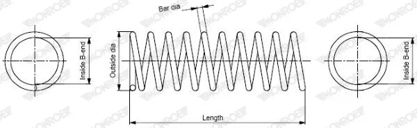 Ressort de suspension MONROE SP2598 