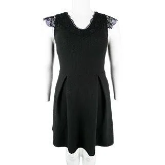 Robe noire avec dentelles -Femme - NAF NAF -Taille XL
