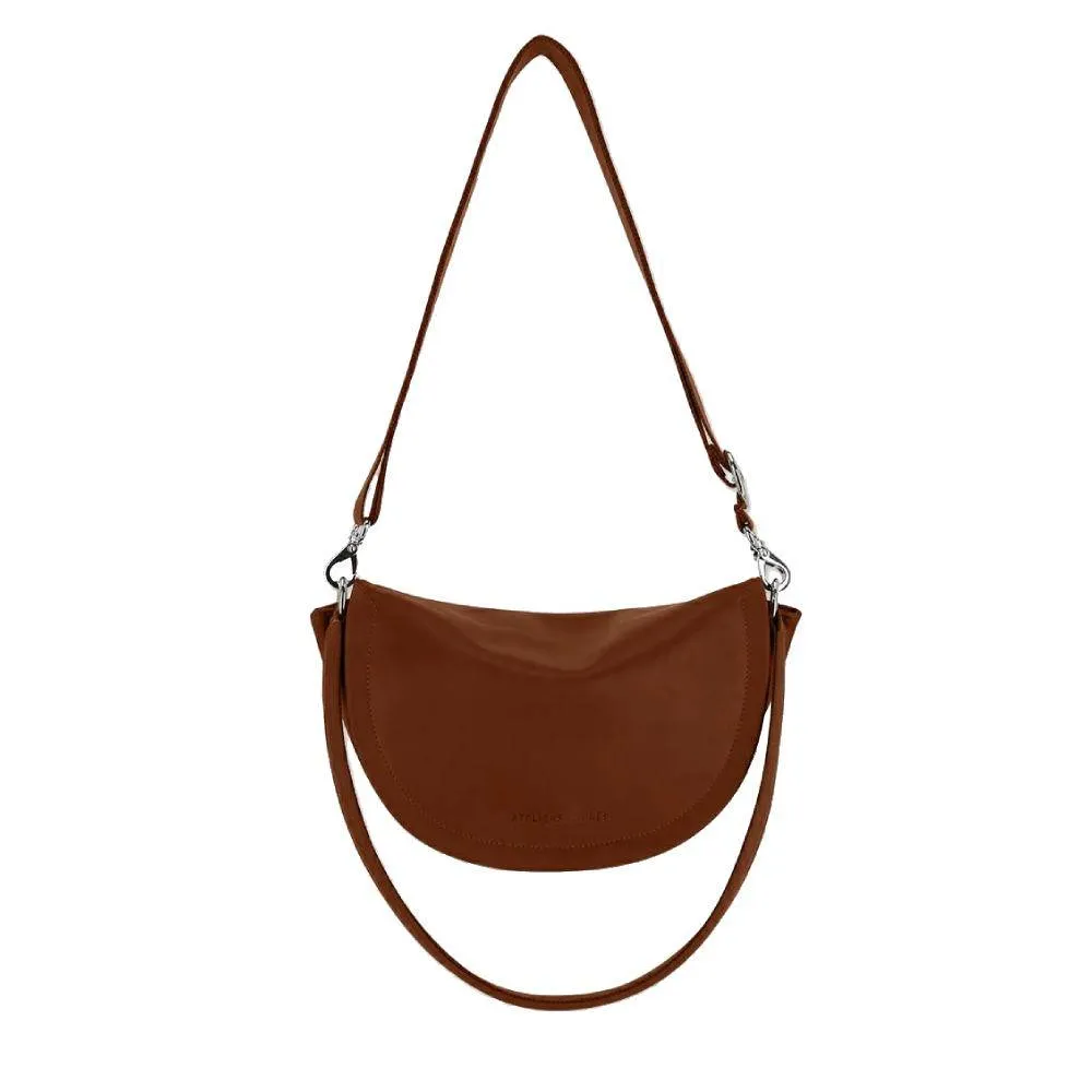 Sac bandoulière à rabat Les Ateliers Fourès Compact en cuir T300