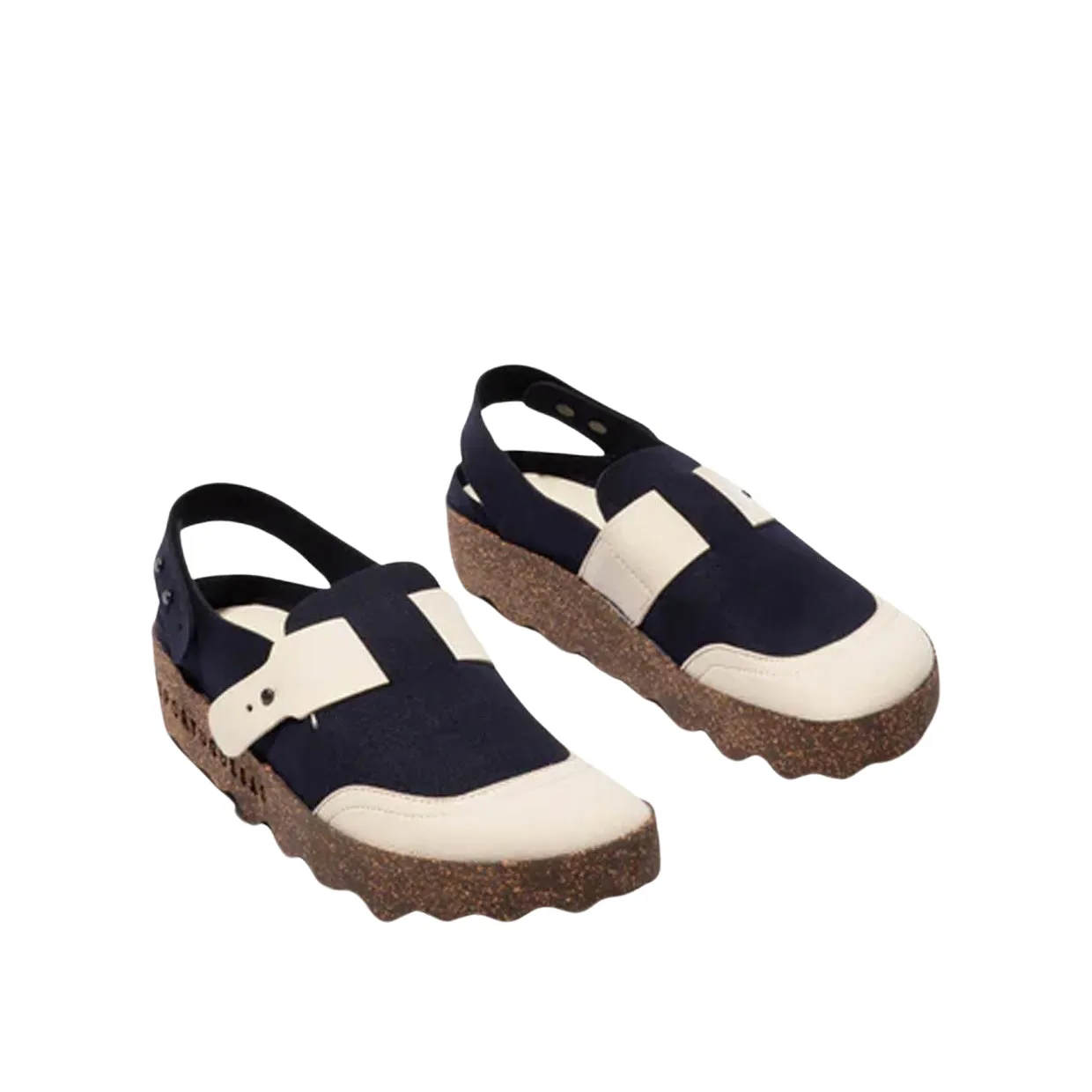 Sandali Donna Asportuguesas Strappy Mules Cute Blu / Beige