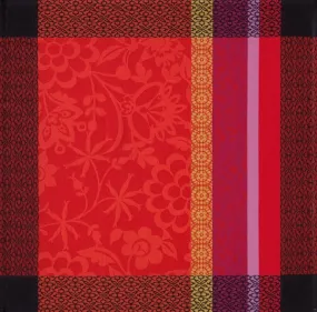 Serviette de table Le Jacquard Français 58x58 Provence Gariguette 100% coton