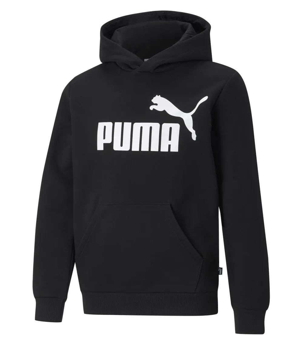 Sweat Puma  noir avec manches longues et col à capuche