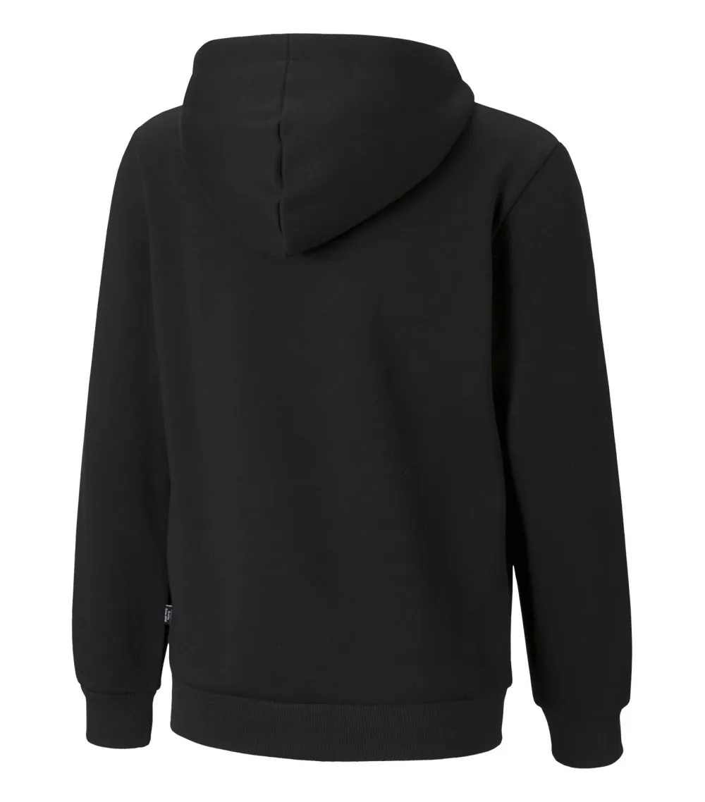 Sweat Puma  noir avec manches longues et col à capuche