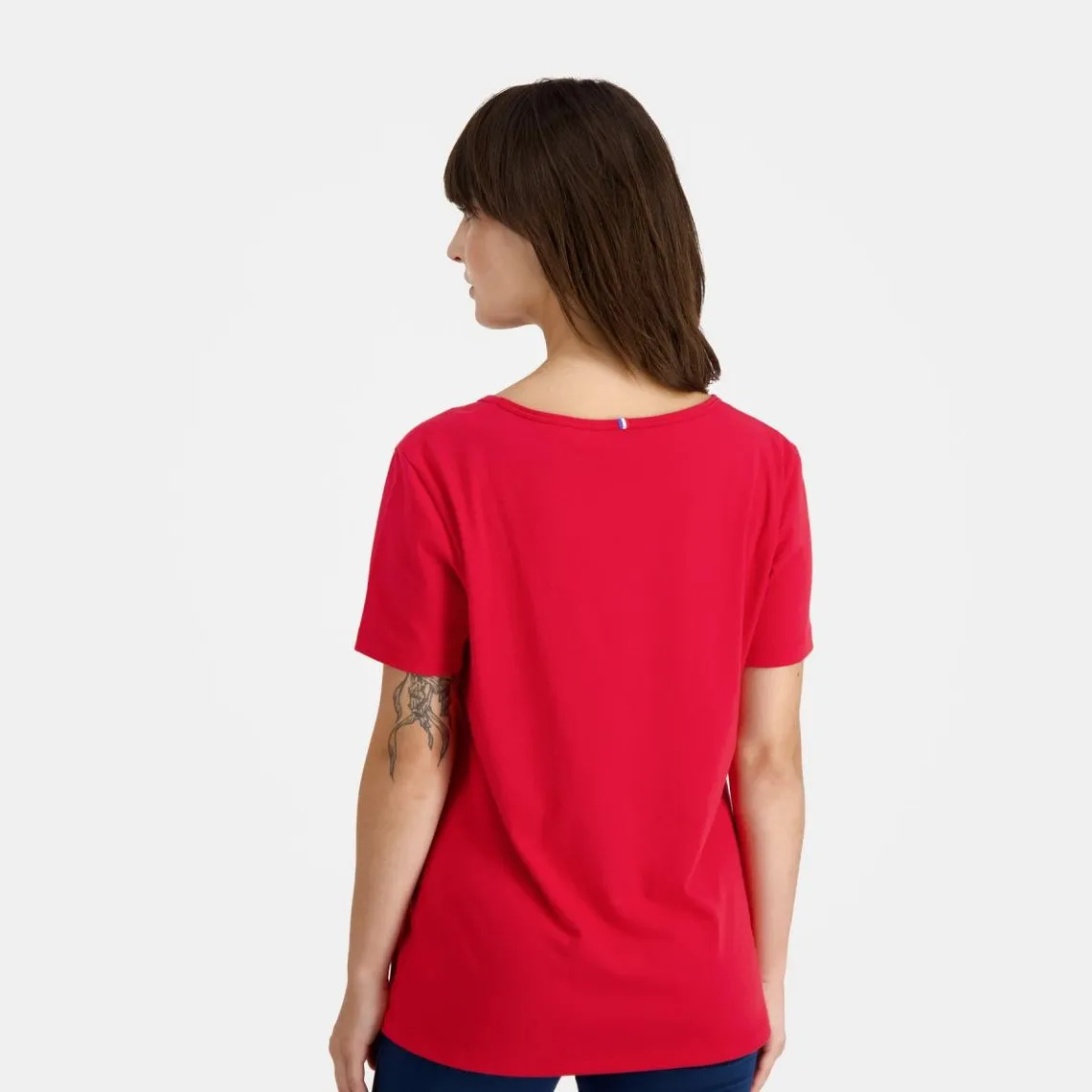 T-shirt Femme manches courtes ESS N°1 W rouge camuset en coton | 3 Suisses